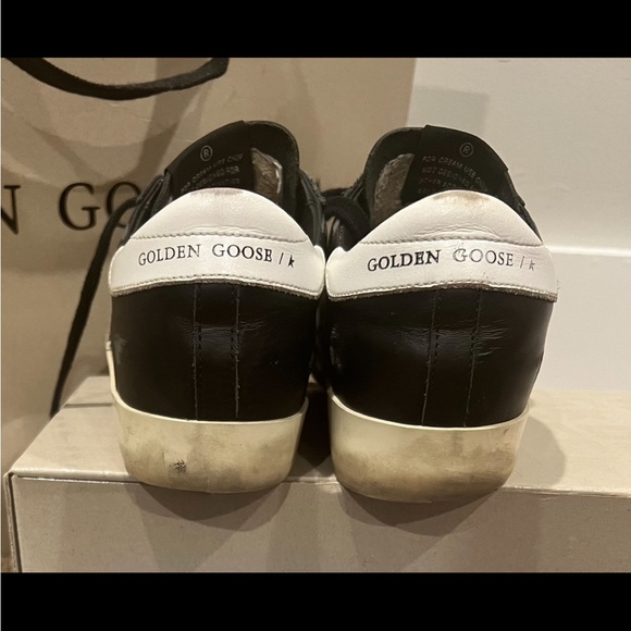 Golden Goose Black and White Star Sneakers - Picture 2 of 4